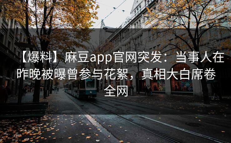 【爆料】麻豆app官网突发：当事人在昨晚被曝曾参与花絮，真相大白席卷全网
