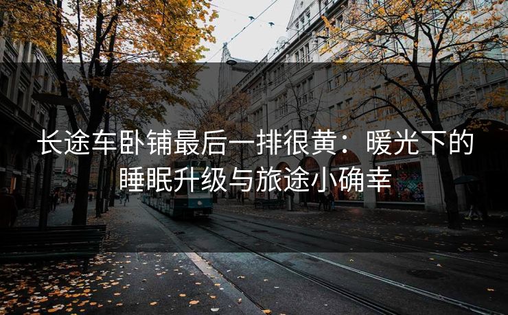 长途车卧铺最后一排很黄:暖光下的睡眠升级与旅途小确幸